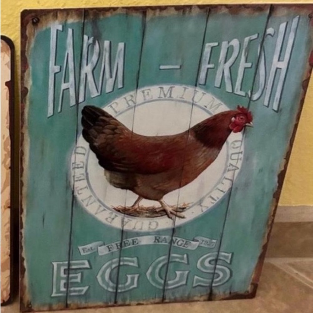 Rustic Farm-fresh Egg Sign